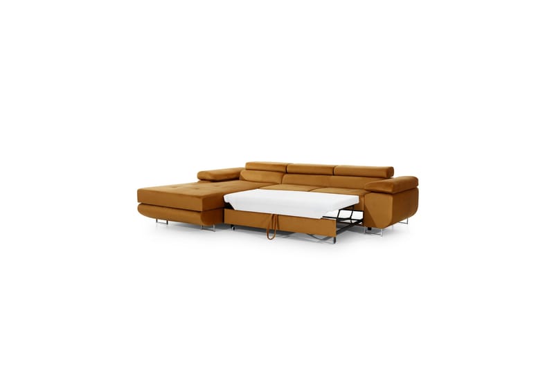 Klinka Sovesofa med Divan Venstre - Beige/Brun - Møbler - Sofaer - Sovesofaer - 4 personers sovesofa