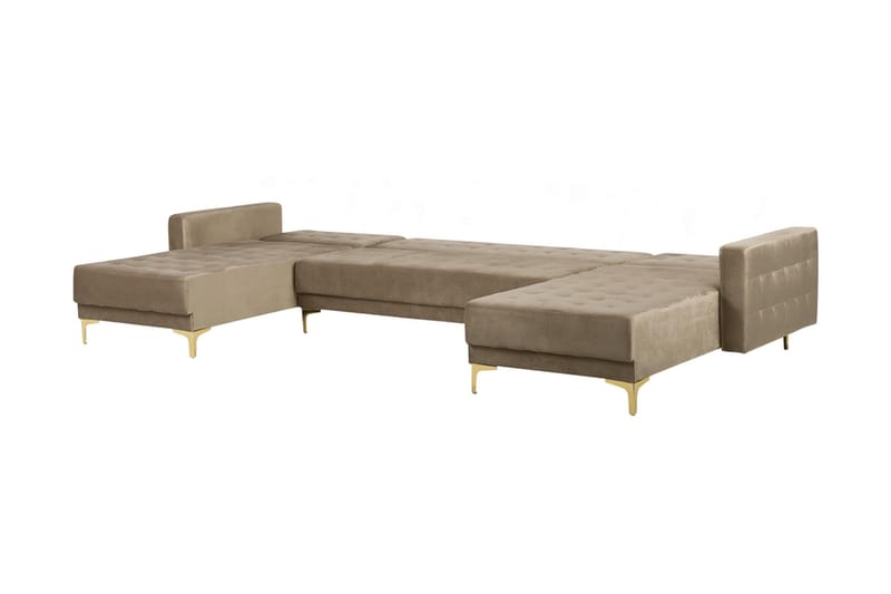 Aberdeen Chaiselongsofa med Fodskammel - Beige - Møbler - Sofaer - Sovesofaer