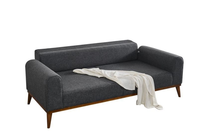 Akio 4-personers Sovesofa - Antracit - Møbler - Sofaer - Sovesofaer