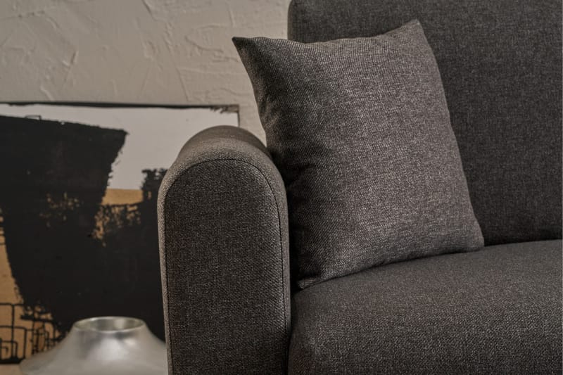 Alfie 4-personers Sovesofa med Chaiselong - Antracit - Møbler - Sofaer - Sovesofaer