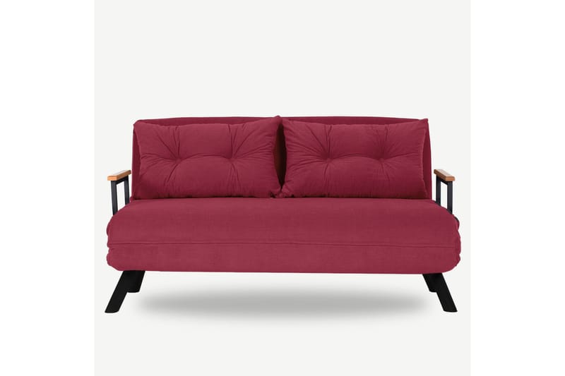 Alfredton Sovesofa 2-personers 175x133 cm - Rød - Møbler - Sofaer - Sovesofaer