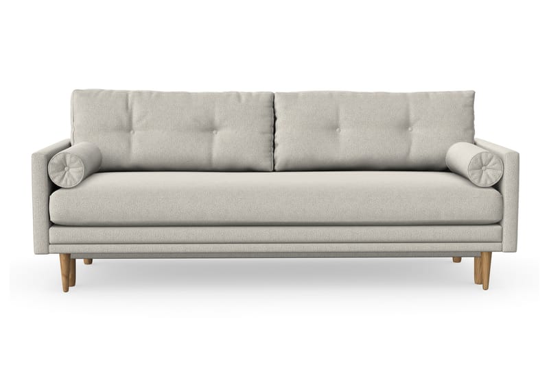 Amyssa Sovesofa med Opbevaring 3-personers - Beige/Grå - Møbler - Sofaer - Sovesofaer