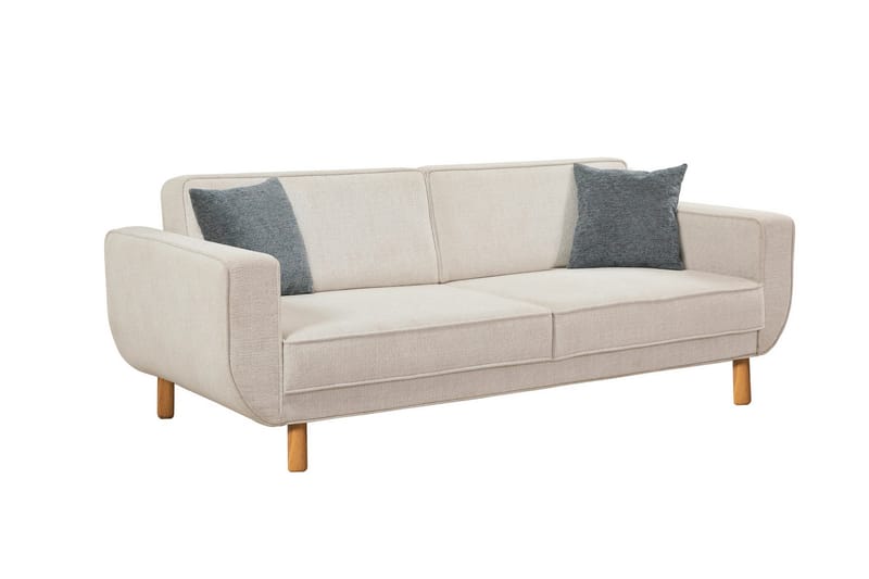 Austen 3-personers Sovesofa - Creme - Møbler - Sofaer - Sovesofaer