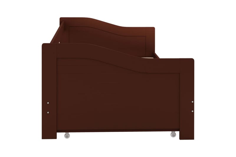 Bäddsoffa ram furu mörkbrun 90x200 cm - Møbler - Sofaer - Sovesofaer