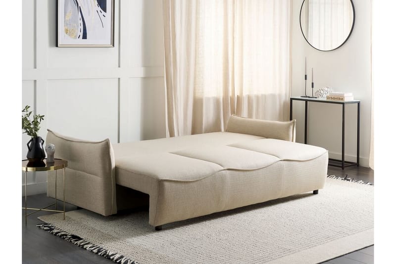 Balendin Sovesofa 3-personers - Beige/Sort - Møbler - Sofaer - Sovesofaer