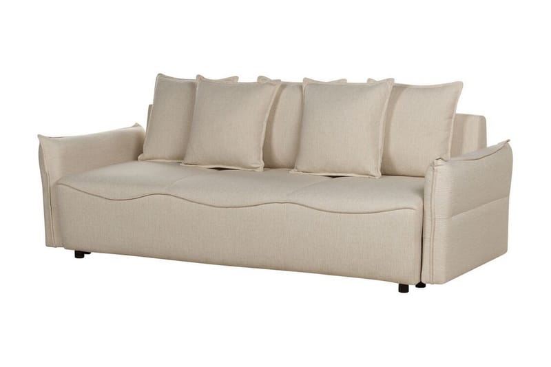 Balendin Sovesofa 3-personers - Beige/Sort - Møbler - Sofaer - Sovesofaer