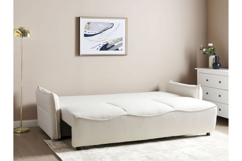 Balendin Sovesofa 3-personers - Creme/Sort - Møbler - Sofaer - Sovesofaer