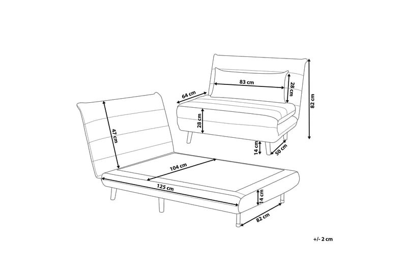 Basca sovesofa - Grå - Møbler - Sofaer - Sovesofaer