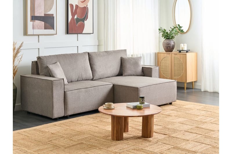 Brian Hjørnesovesofa 3-personers - Taupe - Møbler - Sofaer - Sovesofaer