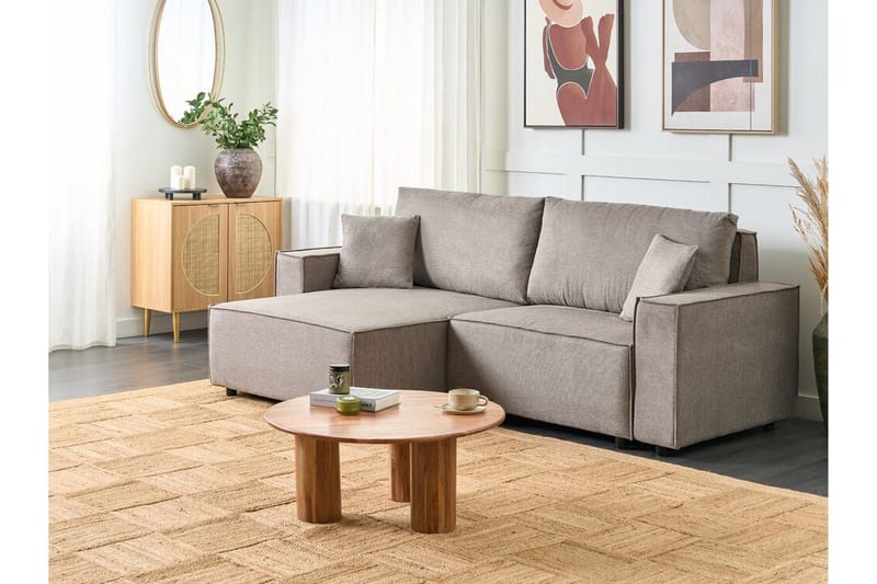 Brian Hjørnesovesofa 3-personers - Taupe - Møbler - Sofaer - Sovesofaer