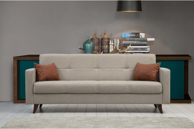 Darcia Sovesofa 3-personers - Beige - Møbler - Sofaer - Sovesofaer