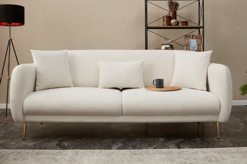 Devika Sovesofa 3-personers - Lysebeige - Møbler - Sofaer - Sovesofaer