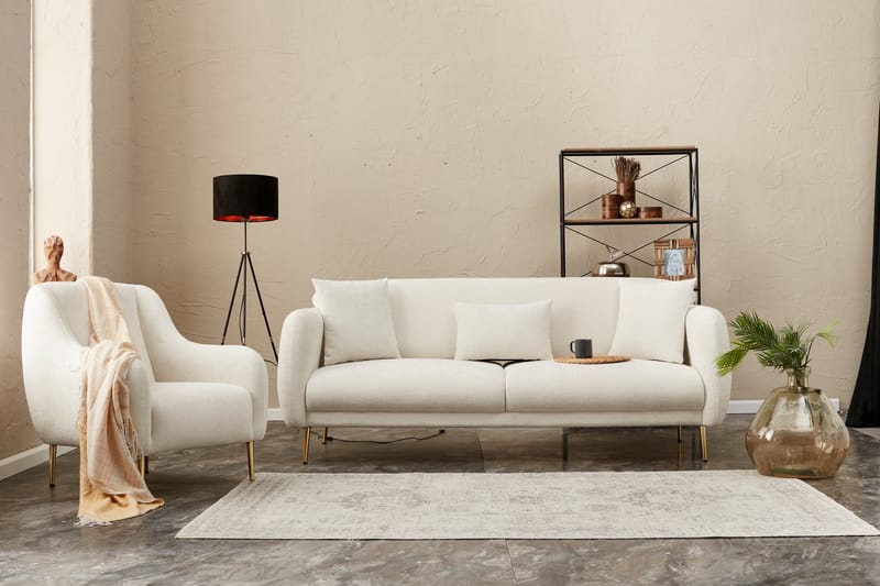 Devika Sovesofa 3-personers - Lysebeige - Møbler - Sofaer - Sovesofaer