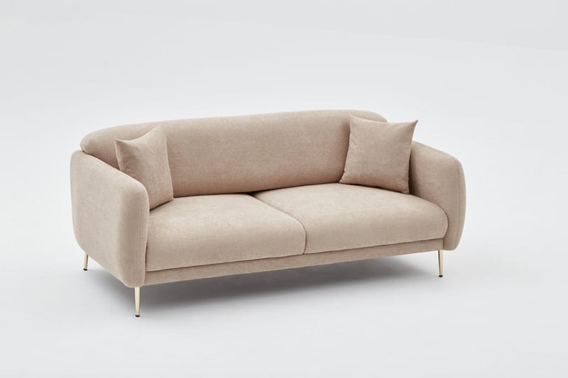 Devika Sovesofa 3-personers - Beige - Møbler - Sofaer - Sovesofaer