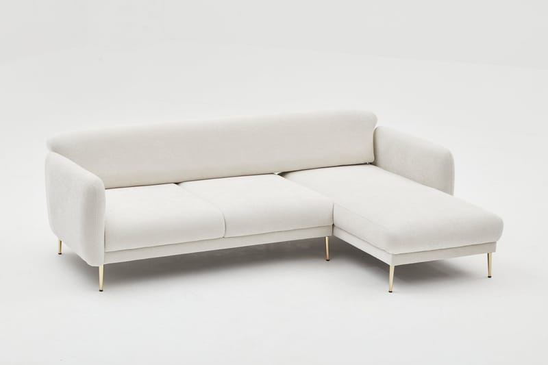 Devika Sovesofa med Chaiselong 4-personers - Lysebeige - Møbler - Sofaer - Sovesofaer