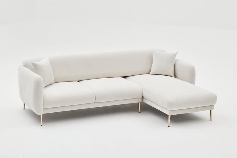 Devika Sovesofa med Chaiselong 4-personers - Lysebeige - Møbler - Sofaer - Sovesofaer