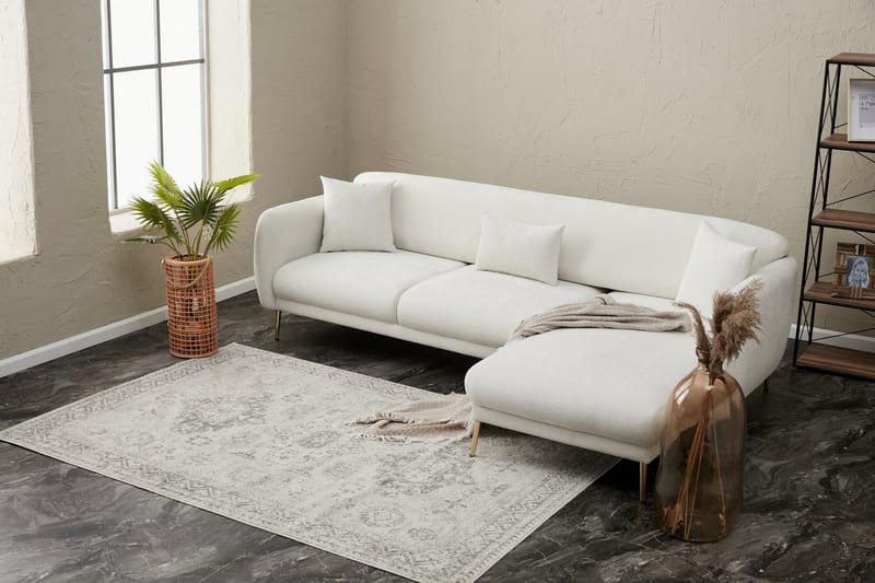 Devika Sovesofa med Chaiselong 4-personers - Lysebeige - Møbler - Sofaer - Sovesofaer