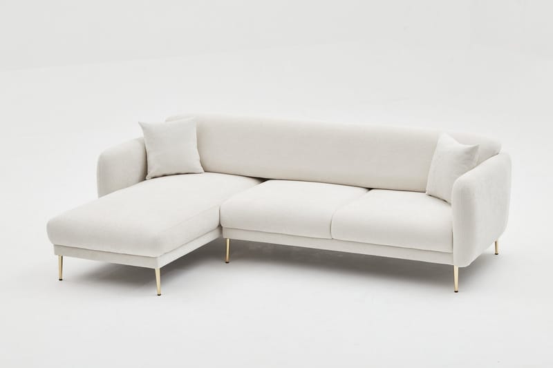 Devika Sovesofa med Chaiselong 4-personers - Lysebeige - Møbler - Sofaer - Sovesofaer