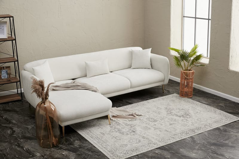 Devika Sovesofa med Chaiselong 4-personers - Lysebeige - Møbler - Sofaer - Sovesofaer