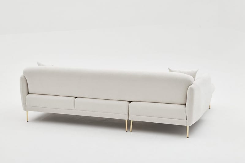 Devika Sovesofa med Chaiselong 4-personers - Lysebeige - Møbler - Sofaer - Sovesofaer