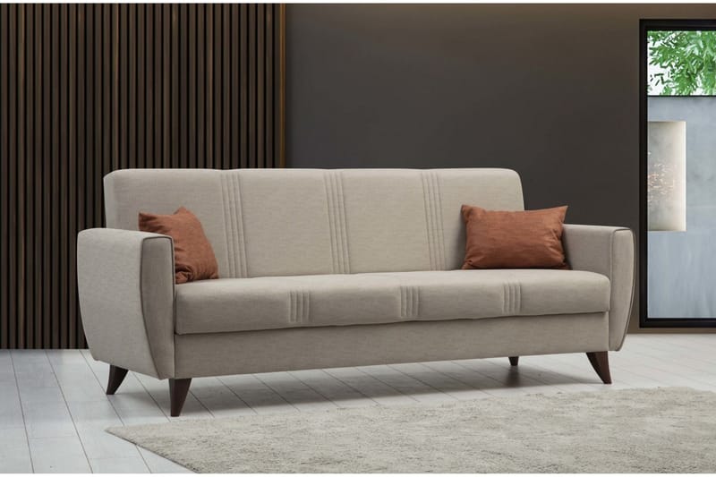 Dewan Sovesofa 3-personers - Beige - Møbler - Sofaer - Sovesofaer