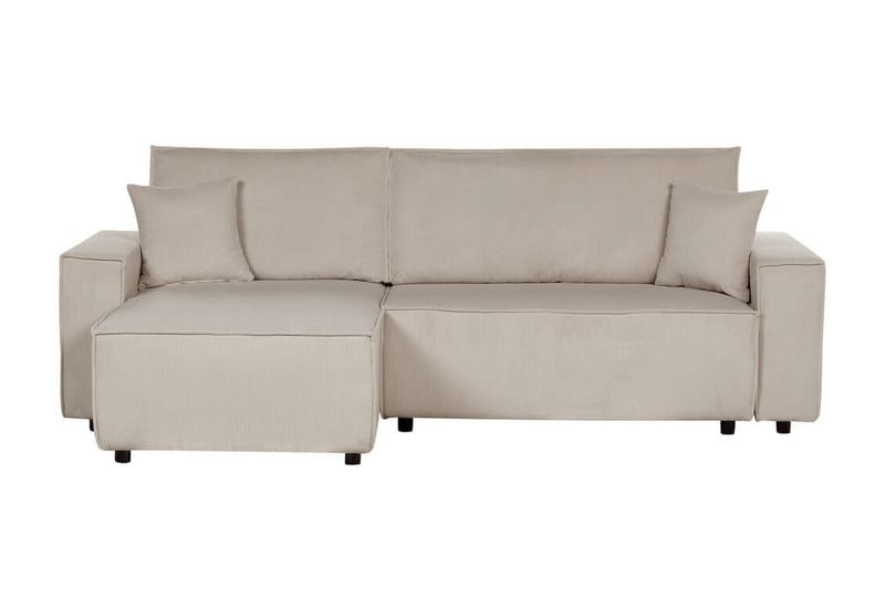 Dyshawn Hjørnesovesofa 2-personers - Beige/Sort - Møbler - Sofaer - Sovesofaer