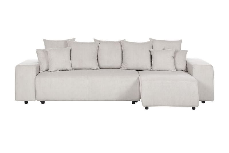 Dysis Hjørnesovesofa 3-personers - Beige/Sort - Møbler - Sofaer - Sovesofaer