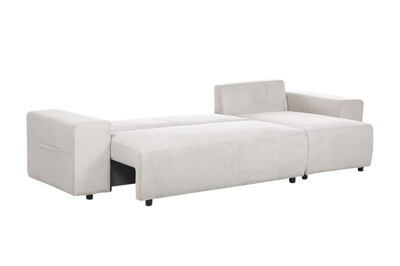 Dysis Hjørnesovesofa 3-personers - Beige/Sort - Møbler - Sofaer - Sovesofaer