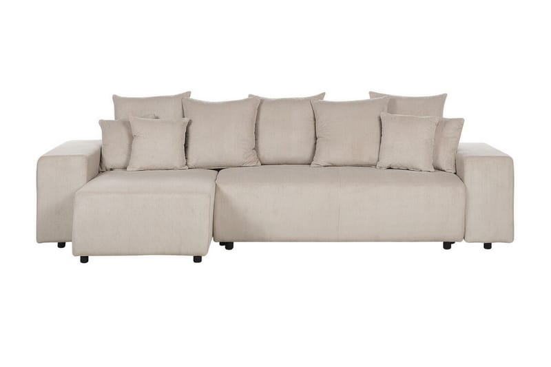 Dysis Hjørnesovesofa 3-personers - Taupe/Sort - Møbler - Sofaer - Sovesofaer