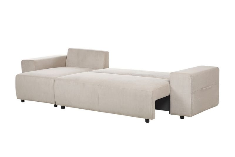 Dysis Hjørnesovesofa 3-personers - Taupe/Sort - Møbler - Sofaer - Sovesofaer