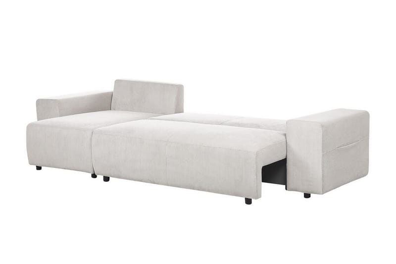 Dysis Hjørnesovesofa 3-personers - Beige/Sort - Møbler - Sofaer - Sovesofaer