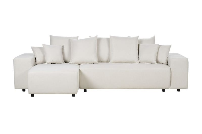 Dysis Hjørnesovesofa 3-personers - Beige/Sort - Møbler - Sofaer - Sovesofaer