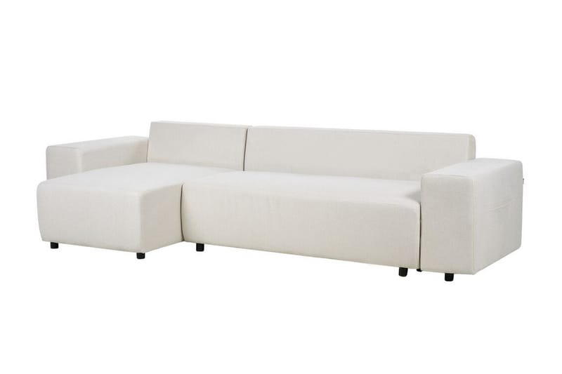 Dysis Hjørnesovesofa 3-personers - Beige/Sort - Møbler - Sofaer - Sovesofaer