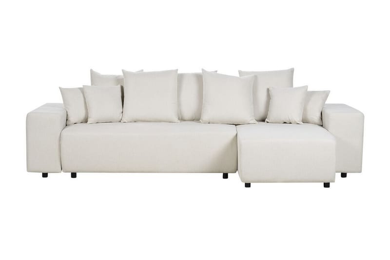 Dysis Hjørnesovesofa 3-personers - Beige/Sort - Møbler - Sofaer - Sovesofaer