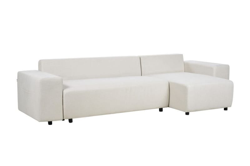 Dysis Hjørnesovesofa 3-personers - Beige/Sort - Møbler - Sofaer - Sovesofaer