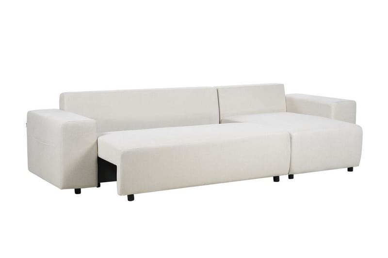 Dysis Hjørnesovesofa 3-personers - Beige/Sort - Møbler - Sofaer - Sovesofaer