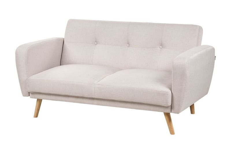 Feliks Sovesofa 2-personers - Beige/Lyst træ - Møbler - Sofaer - Sovesofaer