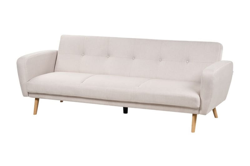 Feliks Sovesofa 3-personers - Beige/Lyst træ - Møbler - Sofaer - Sovesofaer