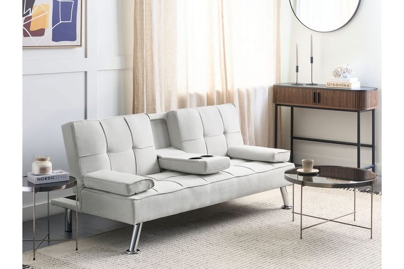 Ferne Sovesofa 3-personers - Beige/Sølv - Møbler - Sofaer - Sovesofaer