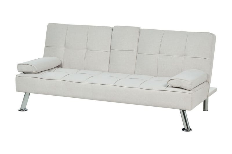 Ferne Sovesofa 3-personers - Beige/Sølv - Møbler - Sofaer - Sovesofaer