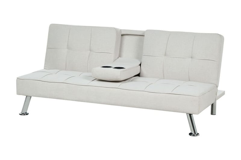 Ferne Sovesofa 3-personers - Beige/Sølv - Møbler - Sofaer - Sovesofaer