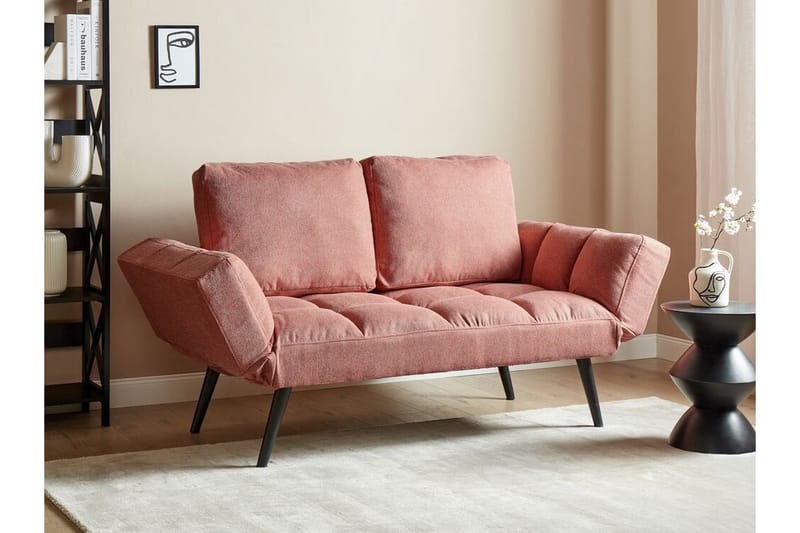 Ferrel Sovesofa 2-personers - Rosa/Sort - Møbler - Sofaer - Sovesofaer