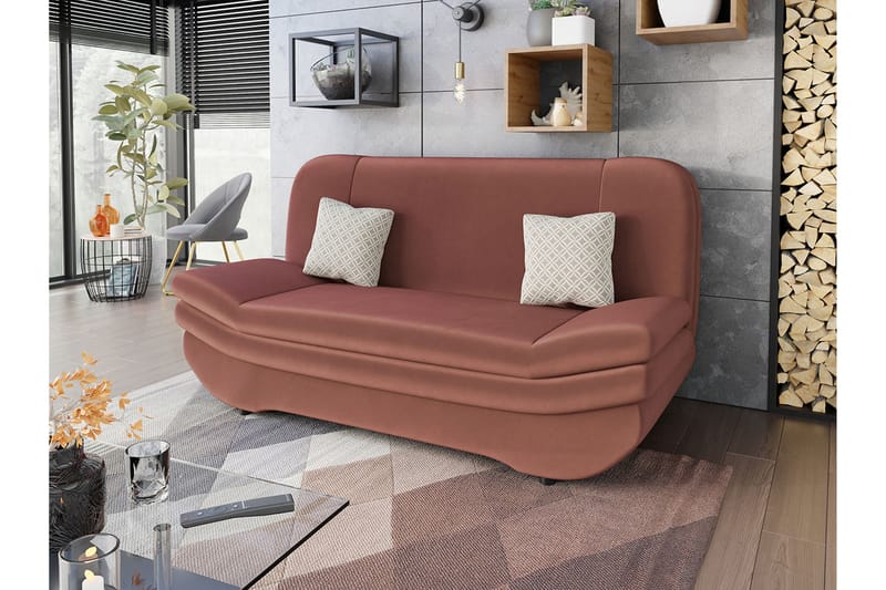 Figurelle Sovesofa 2-personers - Rosa/Beige - Møbler - Sofaer - Sovesofaer