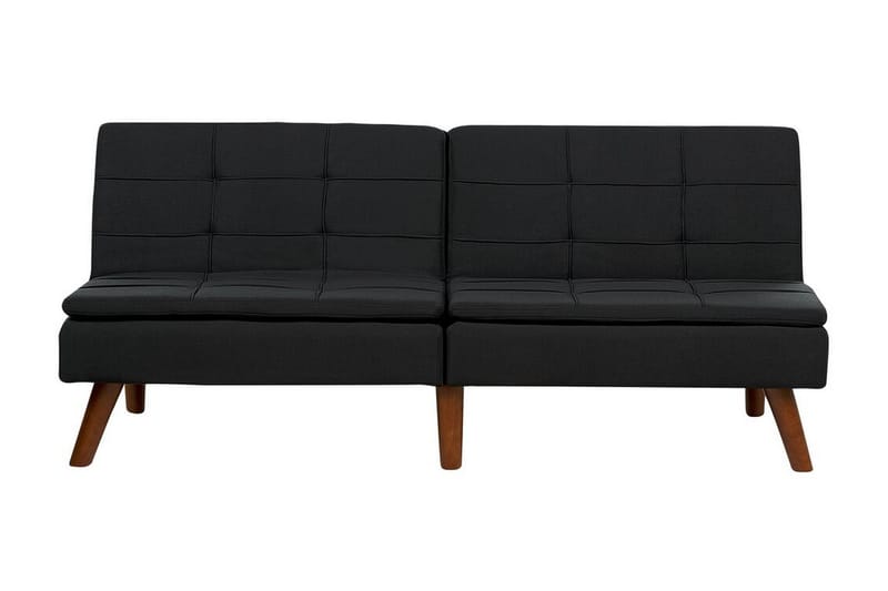 Finan Sovesofa 3-personers - Sort/Mørkt træ - Møbler - Sofaer - Sovesofaer