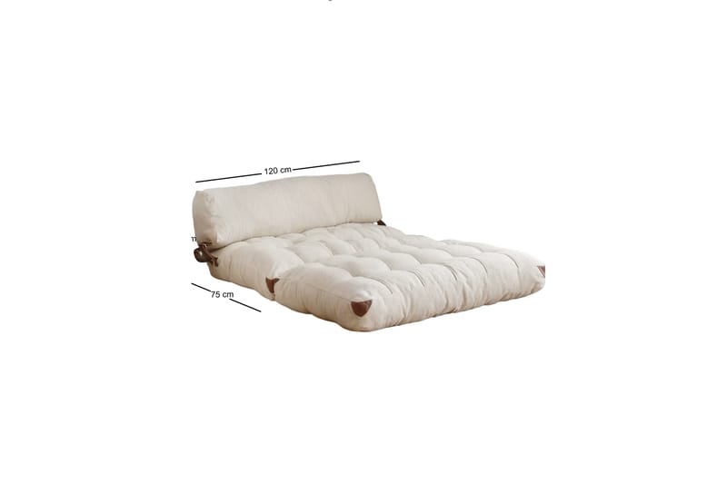 Fold Teddy Sovesofa Cream - Cream - Møbler - Sofaer - Sovesofaer