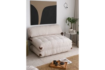 Fold Teddy Sovesofa Hvid