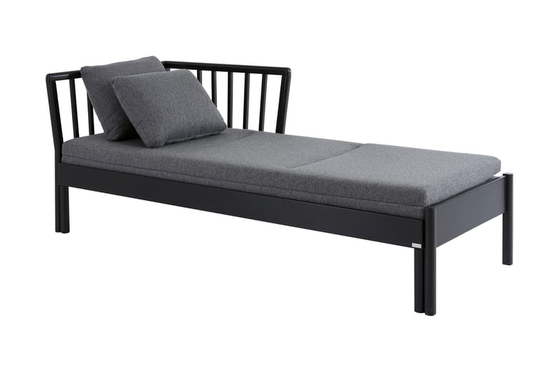 Franz Sovesofa Stel 190 cm Sort - Møbler - Sofaer - Sovesofaer