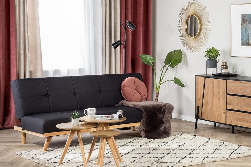 Froya sovesofa 183 cm - Sort - Møbler - Sofaer - Sovesofaer