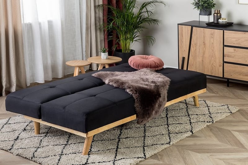 Froya sovesofa 183 cm - Sort - Møbler - Sofaer - Sovesofaer