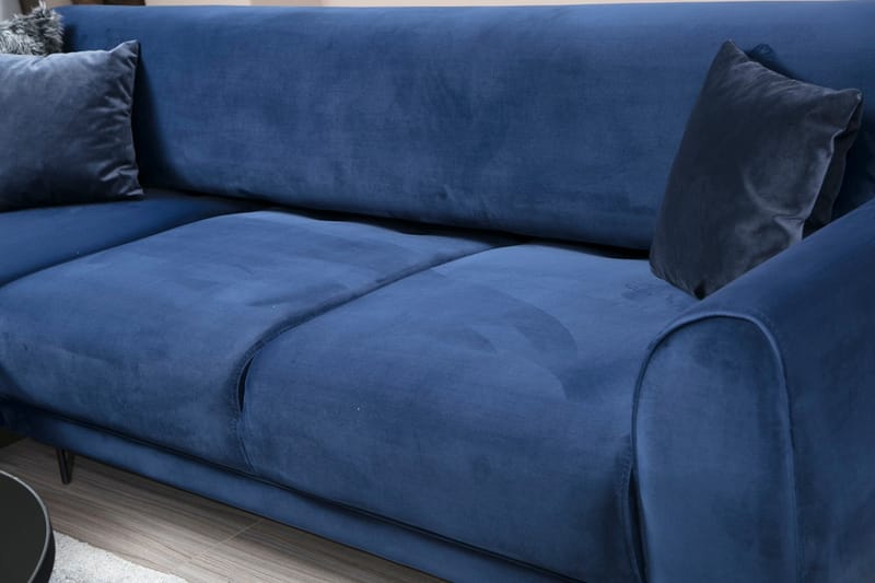 Gajanejos Chaiselongsovesofa - Blå - Møbler - Sofaer - Sovesofaer